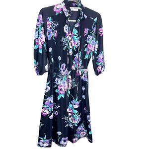 Vintage Floral Dress 1970s California